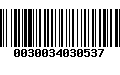 Código de Barras 0030034030537