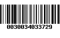 Código de Barras 0030034033729