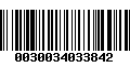 Código de Barras 0030034033842