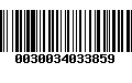 Código de Barras 0030034033859