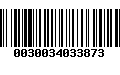 Código de Barras 0030034033873