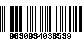 Código de Barras 0030034036539