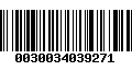 Código de Barras 0030034039271