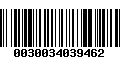 Código de Barras 0030034039462