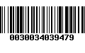 Código de Barras 0030034039479