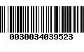 Código de Barras 0030034039523