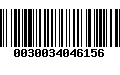 Código de Barras 0030034046156