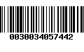 Código de Barras 0030034057442