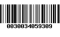 Código de Barras 0030034059309