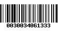 Código de Barras 0030034061333