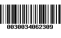 Código de Barras 0030034062309