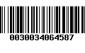 Código de Barras 0030034064587