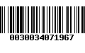 Código de Barras 0030034071967