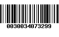 Código de Barras 0030034073299