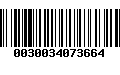 Código de Barras 0030034073664