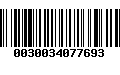 Código de Barras 0030034077693