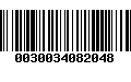 Código de Barras 0030034082048