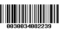 Código de Barras 0030034082239