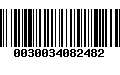 Código de Barras 0030034082482