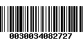 Código de Barras 0030034082727