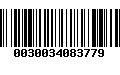 Código de Barras 0030034083779