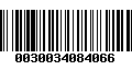 Código de Barras 0030034084066