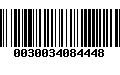 Código de Barras 0030034084448