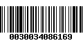 Código de Barras 0030034086169