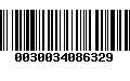 Código de Barras 0030034086329