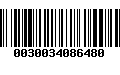 Código de Barras 0030034086480