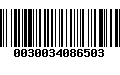 Código de Barras 0030034086503