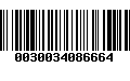 Código de Barras 0030034086664