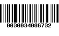 Código de Barras 0030034086732