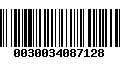 Código de Barras 0030034087128