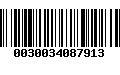 Código de Barras 0030034087913