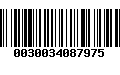 Código de Barras 0030034087975