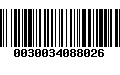 Código de Barras 0030034088026