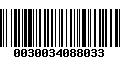 Código de Barras 0030034088033