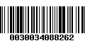 Código de Barras 0030034088262