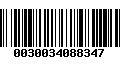 Código de Barras 0030034088347