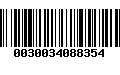 Código de Barras 0030034088354