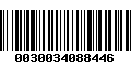 Código de Barras 0030034088446