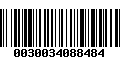 Código de Barras 0030034088484