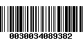 Código de Barras 0030034089382