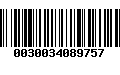 Código de Barras 0030034089757