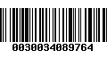 Código de Barras 0030034089764