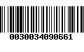 Código de Barras 0030034090661