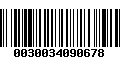 Código de Barras 0030034090678