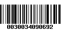 Código de Barras 0030034090692