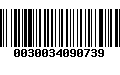 Código de Barras 0030034090739